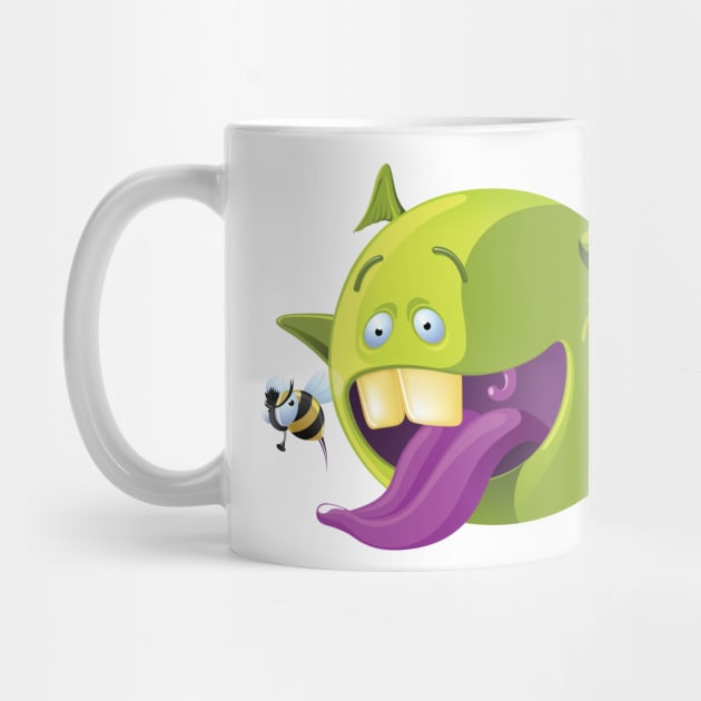 Eating bugs funny monster by JORDYGRAPH